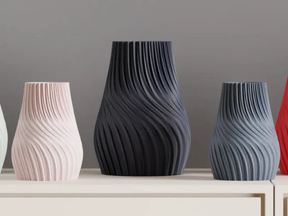 Artistic Twisted Spiral Vase, Nordic Style Desk Centerpiece, Stylish Contemporary Table Decor, Art Deco