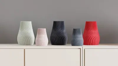 Artistic Twisted Spiral Vase, Nordic Style Desk Centerpiece, Stylish Contemporary Table Decor, Art Deco