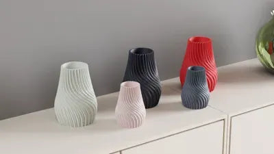 Artistic Twisted Spiral Vase, Nordic Style Desk Centerpiece, Stylish Contemporary Table Decor, Art Deco