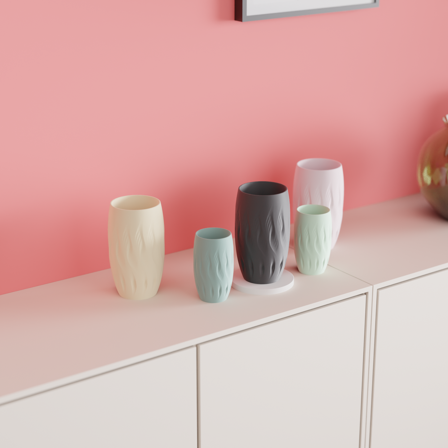 Flame TwistOriginal  Decorative Vase, Stylish Minimalist Spiral Tabletop Flower Holder, Contemporary-Textured Art Deco Accent