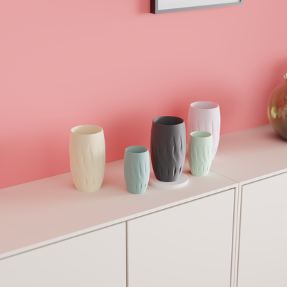 Flame TwistOriginal  Decorative Vase, Stylish Minimalist Spiral Tabletop Flower Holder, Contemporary-Textured Art Deco Accent