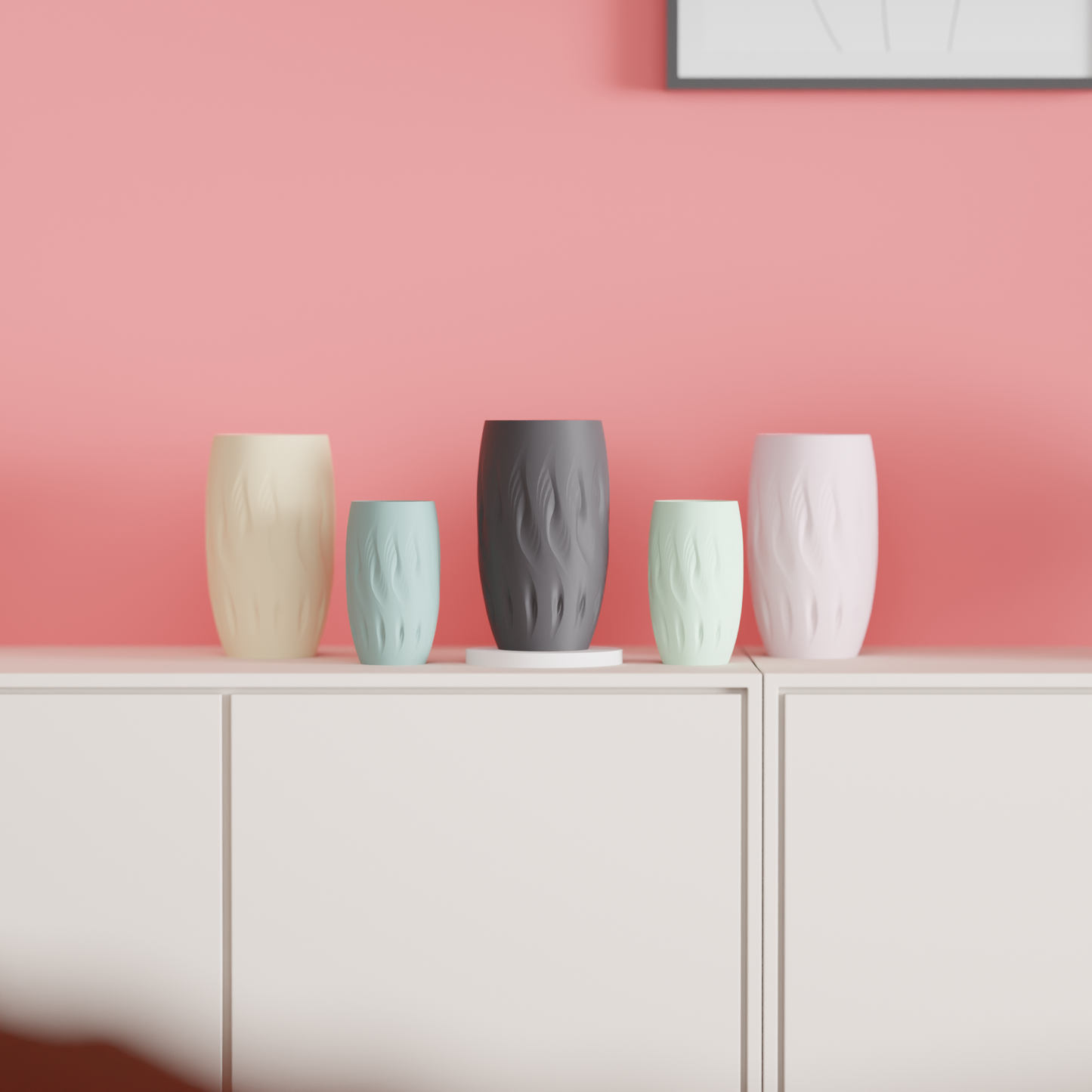 Flame TwistOriginal  Decorative Vase, Stylish Minimalist Spiral Tabletop Flower Holder, Contemporary-Textured Art Deco Accent