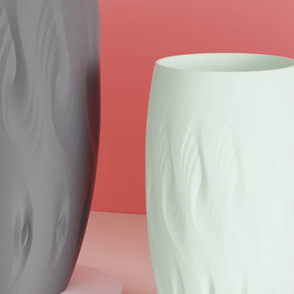 Flame TwistOriginal  Decorative Vase, Stylish Minimalist Spiral Tabletop Flower Holder, Contemporary-Textured Art Deco Accent