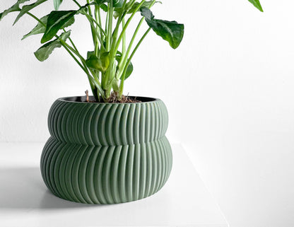 Planter Pot Set, Modern Indoor Succulent Holder, Sculptural Minimalist Organizer