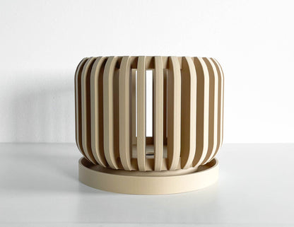 Orchid Planter, Air Pruning Pot, Root Visibility, Midcentury Display, Minimalist