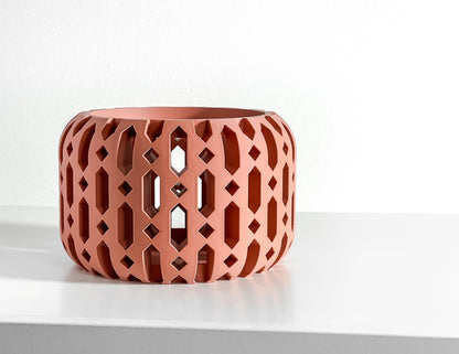 Orchid Pot, Root View, Breathable Windowsill, Contemporary Sculptural Vessel Matte