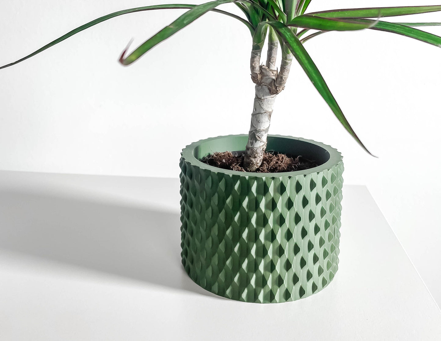 Planter Pot, Contemporary Succulent Container, Indoor Herb Holder, Sculptural Tabletop Accent