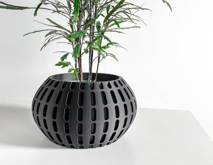 Planter Pot, Modern Tabletop Herb Holder, Succulent Vessel, Workstation Organizer