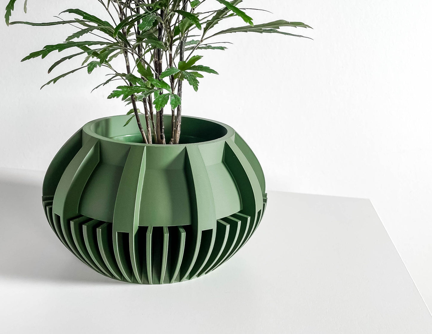 Succulent Planter, Minimalist Desk Pot, Herb Container, Contemporary Office Accent