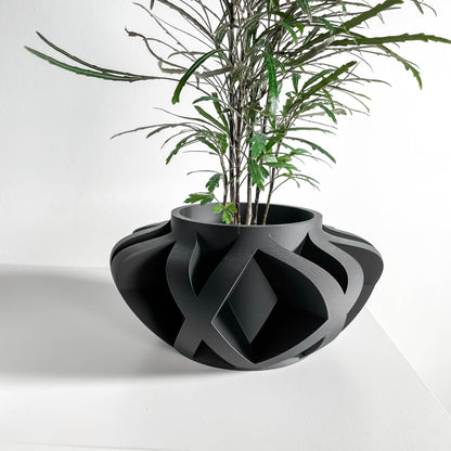 Planter Pot, Contemporary Geometric Succulent Vessel, Desk Herb Container, Minimalist