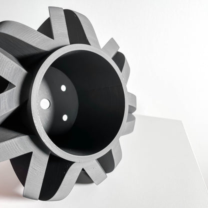 Planter Pot, Contemporary Geometric Succulent Vessel, Desk Herb Container, Minimalist