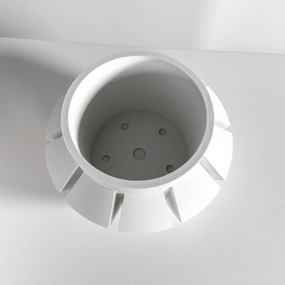 Planter Pot Sculptural Centerpiece, Indoor Succulent Herb Workspace Organizer Contemporary