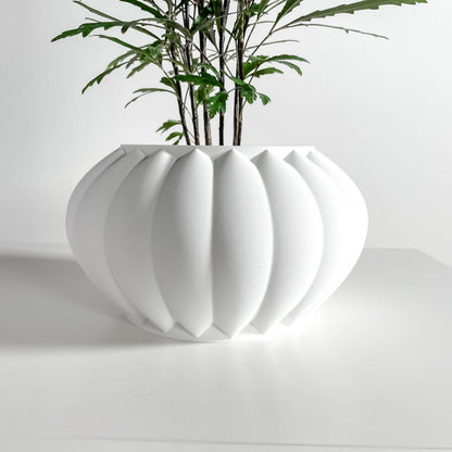 Planter Pot, Indoor Minimalist Modern, Succulent Holder, Desktop Organizer, White