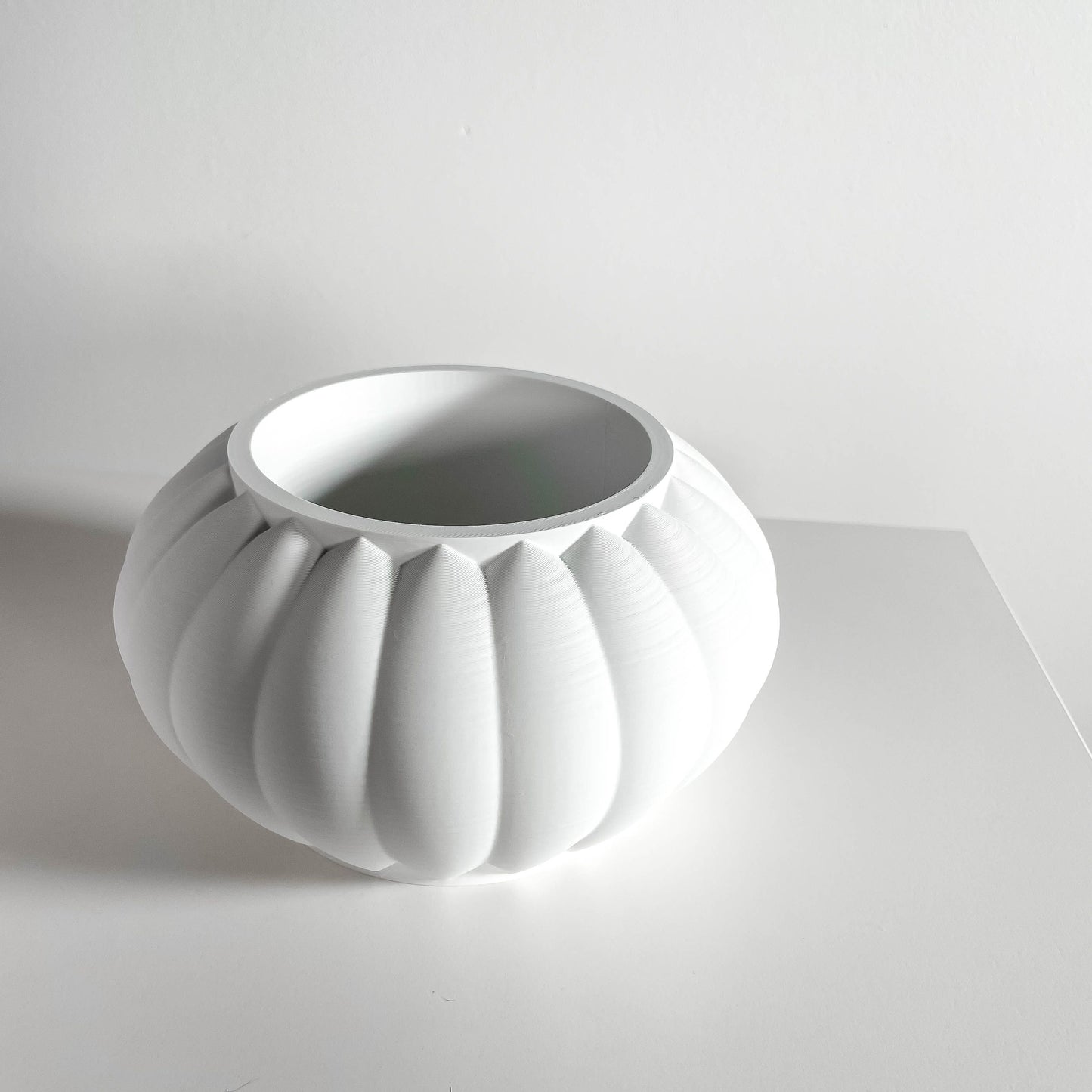 Planter Pot, Indoor Minimalist Modern, Succulent Holder, Desktop Organizer, White