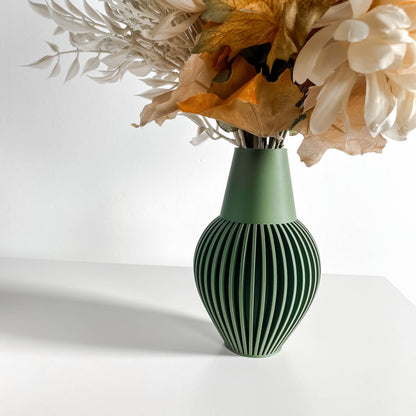 Modern Vase, Sculptural Tabletop Flower Holder, ArtDecoInspired Nordic Statement