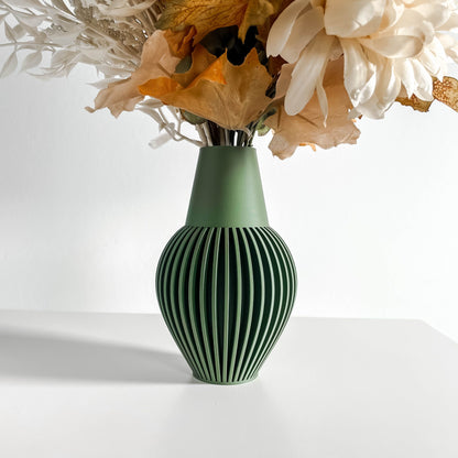 Modern Vase, Sculptural Tabletop Flower Holder, ArtDecoInspired Nordic Statement