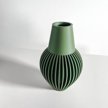 Modern Vase, Sculptural Tabletop Flower Holder, ArtDecoInspired Nordic Statement