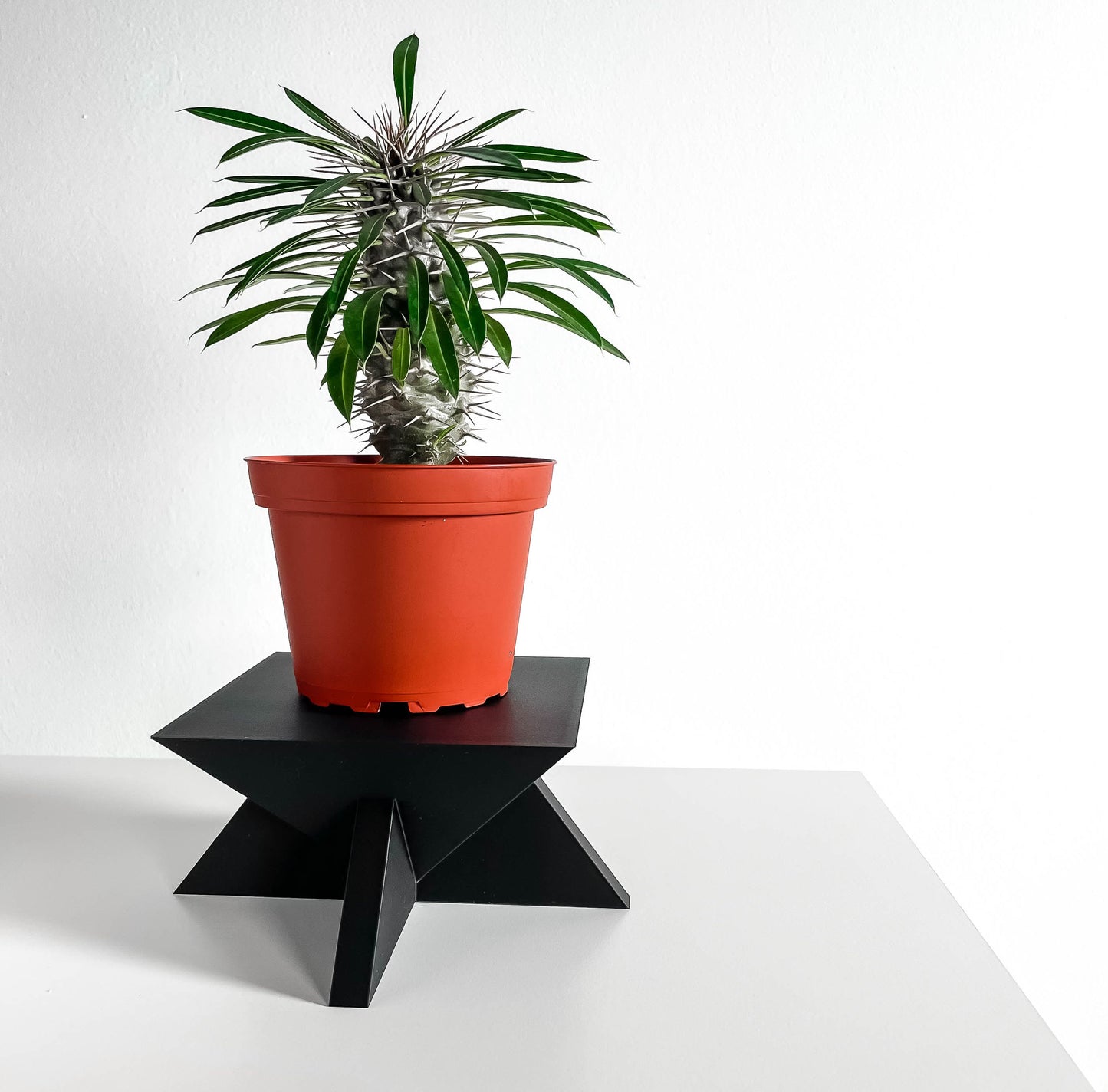 Plant Stand Pedestal, Sculptural Elevating Riser, 3D Printed Retro Decor, Quirky Minimalist Planter Display