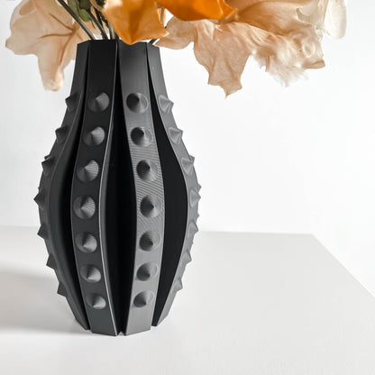 Modern Vase, Minimalist Sculptural Centerpiece, Contemporary Flower Holder, Desk Planter