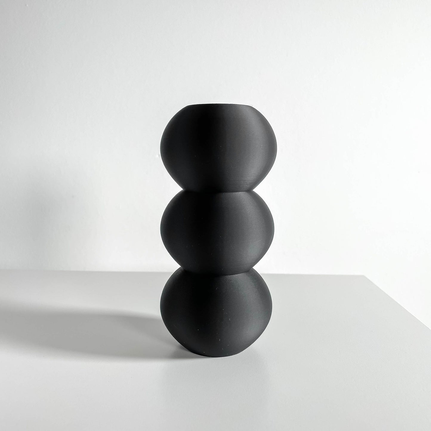 Geometric Vase, Modern Tabletop Sculpture, Layered Flower Holder, Nordic Minimalist