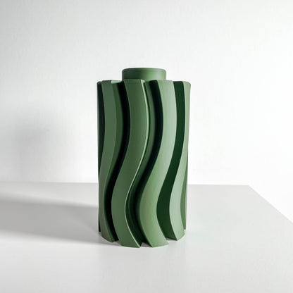 Modern Vase, Minimalist Sculptural Tabletop Flower Holder, Geometric Mantel Organizer