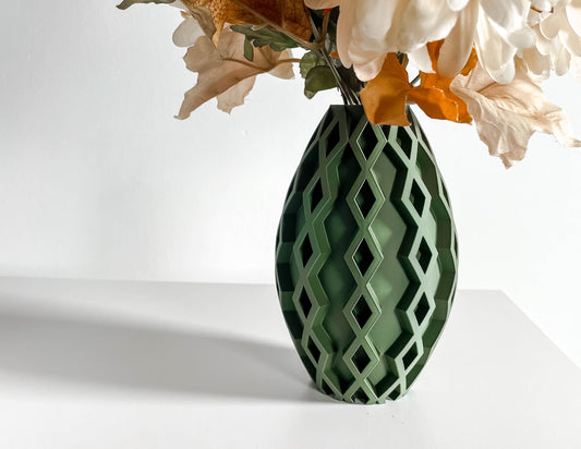 Nordic Style Vase, Modern Matte Tabletop Vessel, Stylish Bud Holder, Art Deco, Japandi Minimalist