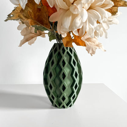 Nordic Style Vase, Modern Matte Tabletop Vessel, Stylish Bud Holder, Art Deco, Japandi Minimalist