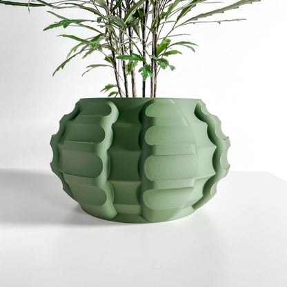 Unique Planter Pot, Indoor Plant Container, Decorative Foliage Bowl, Eco Small Compact Greenery