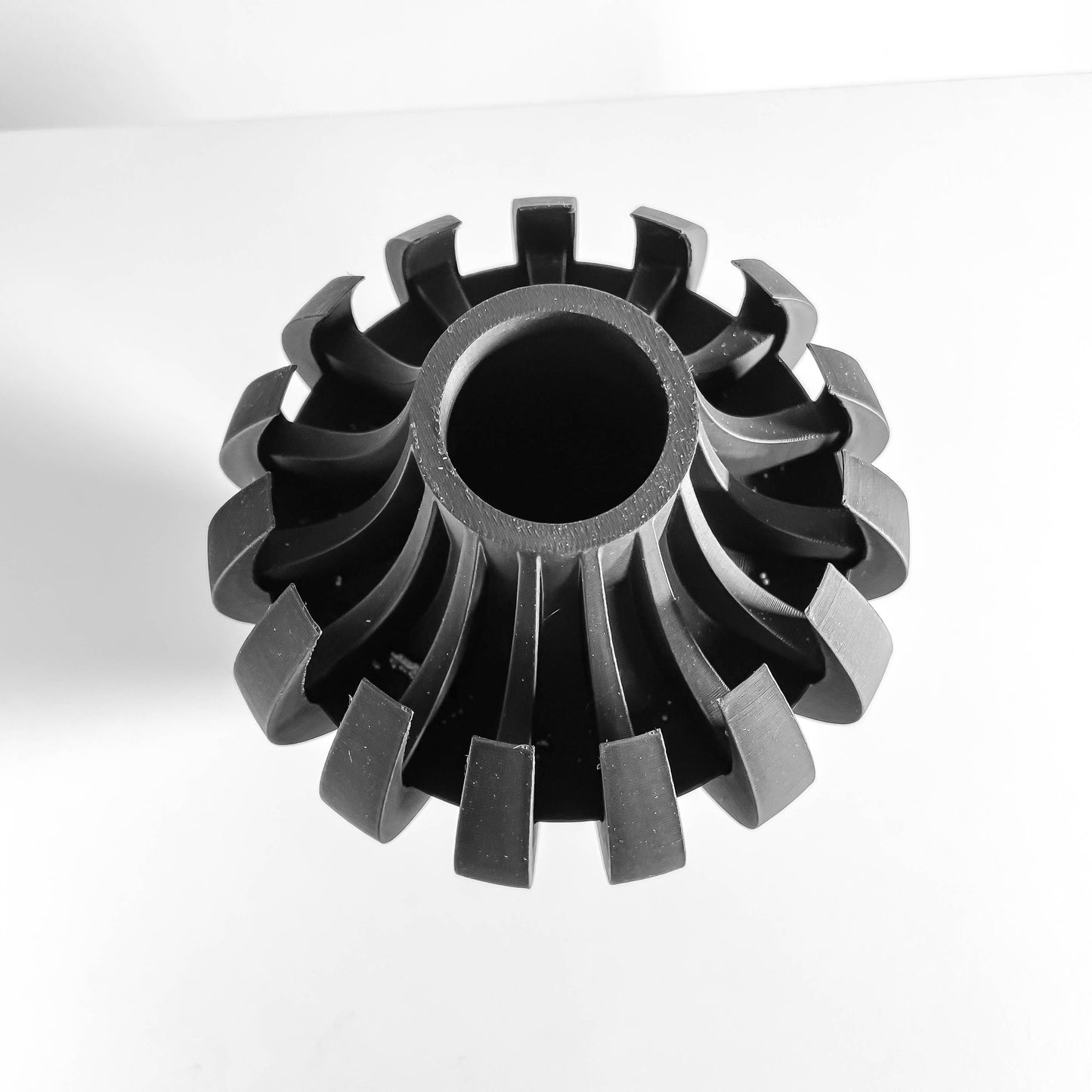 Tabletop Vase, Neutral Pampas Grass Display, Contemporary Sculptural Workspace Accent