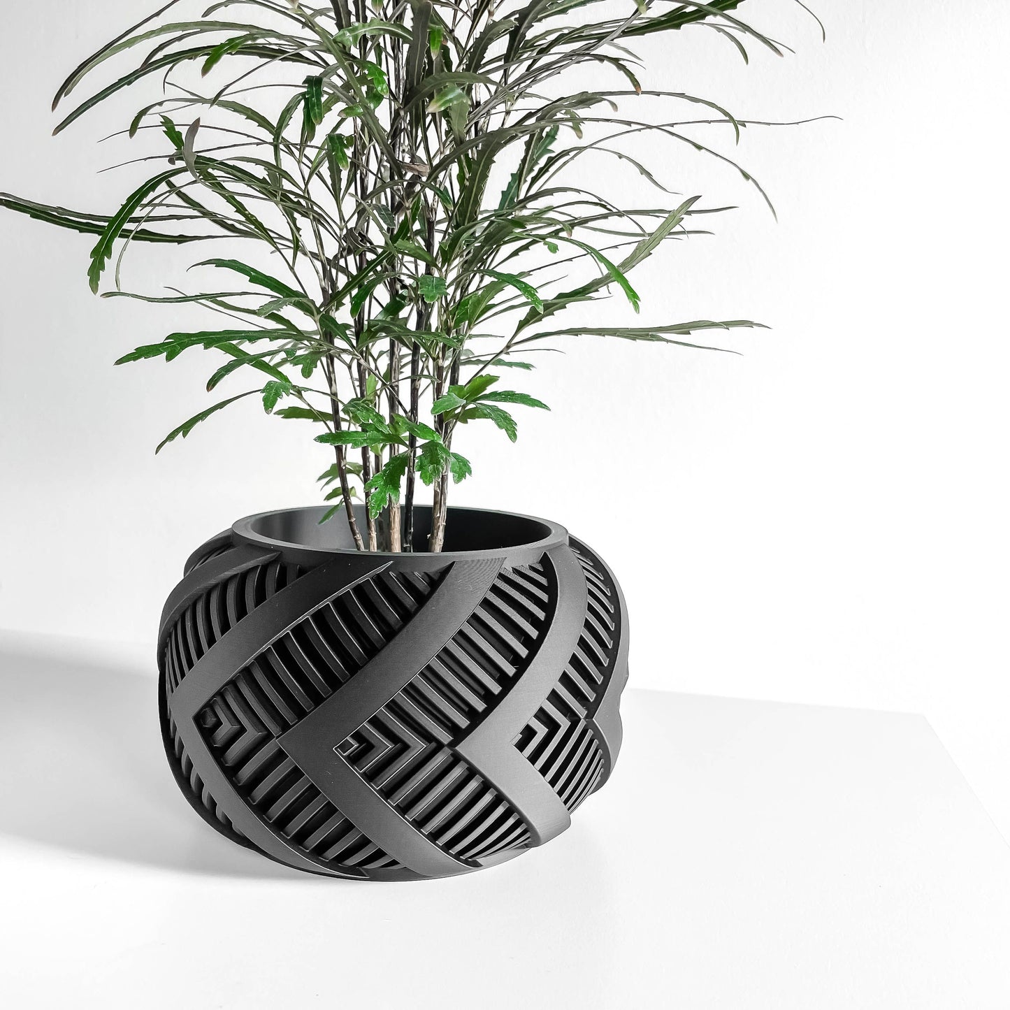Modern Planter Pot, Sleek Minimalist Indoor Succulent Container, Portable Container, Durable, Easy Care