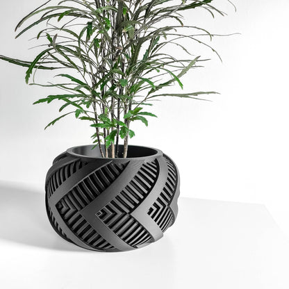 Modern Planter Pot, Sleek Minimalist Indoor Succulent Container, Portable Container, Durable, Easy Care