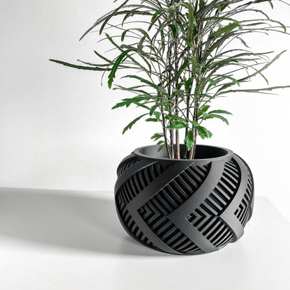 Modern Planter Pot, Sleek Minimalist Indoor Succulent Container, Portable Container, Durable, Easy Care