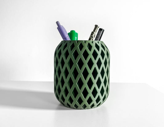 Pen Holder, Minimalist Desk Organizer, Pencil Cup, Contemporary Workspace Essential