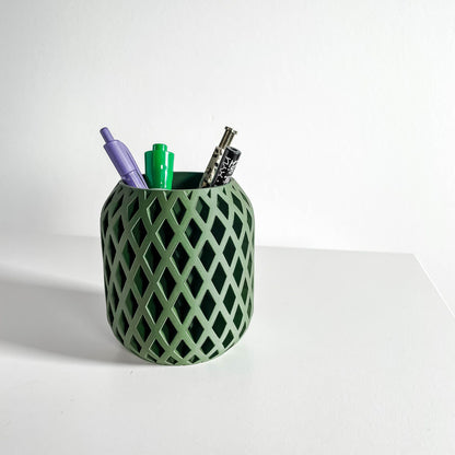 Pen Holder, Minimalist Desk Organizer, Pencil Cup, Contemporary Workspace Essential
