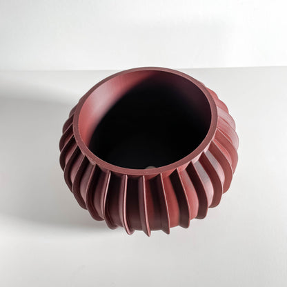 Planter Pot, Geometric Indoor Vessel, Succulent Holder, Minimalist Workspace Accent