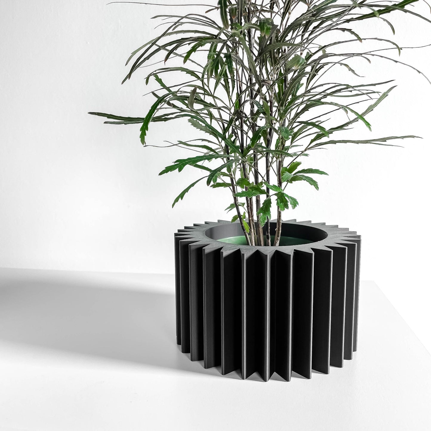 Indoor Planter Pot, Succulent Herb Organizer, Contemporary Deskside Plant Showcase