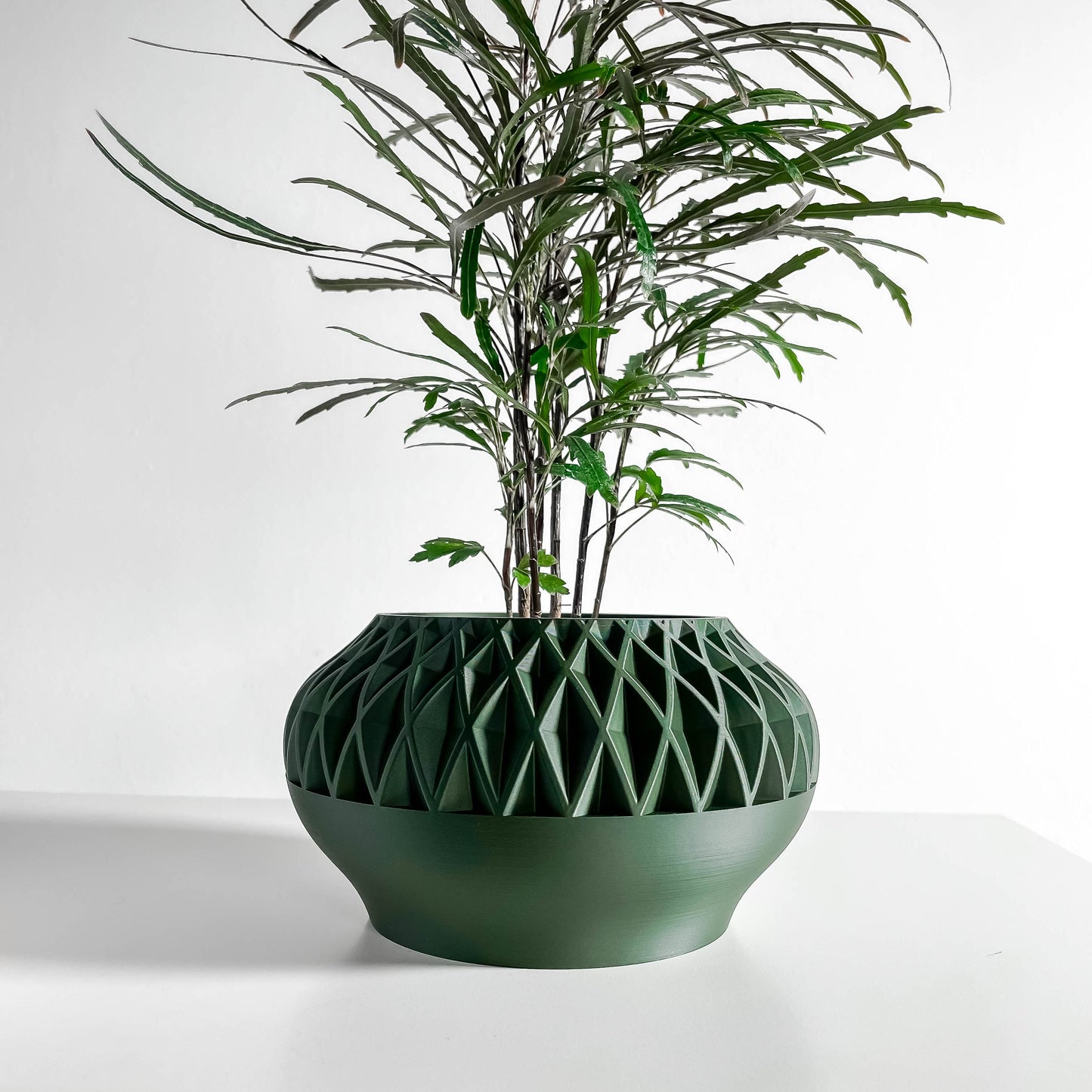 Geometric Planter Pot, Succulent Vessel, Desktop Organizer, Minimalist Nordic Accent