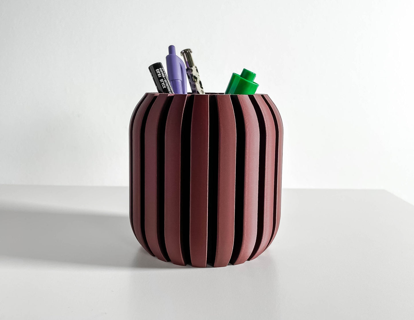 Pen Holder, Desk Organizer, Pencil Cup, Minimal Workspace Accessory, Multifunctional