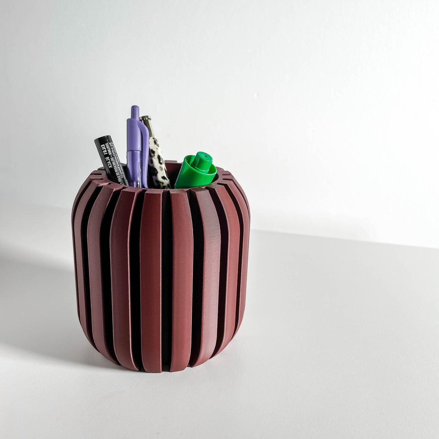 Pen Holder, Desk Organizer, Pencil Cup, Minimal Workspace Accessory, Multifunctional