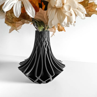 Modern Vase, Sculptural Table Vessel, Scandinavian Neutral Accent, Minimalist Home