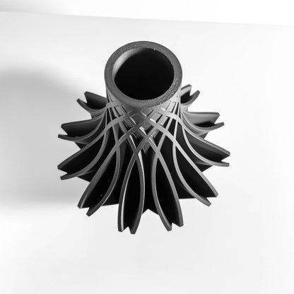 Modern Vase, Sculptural Table Vessel, Scandinavian Neutral Accent, Minimalist Home