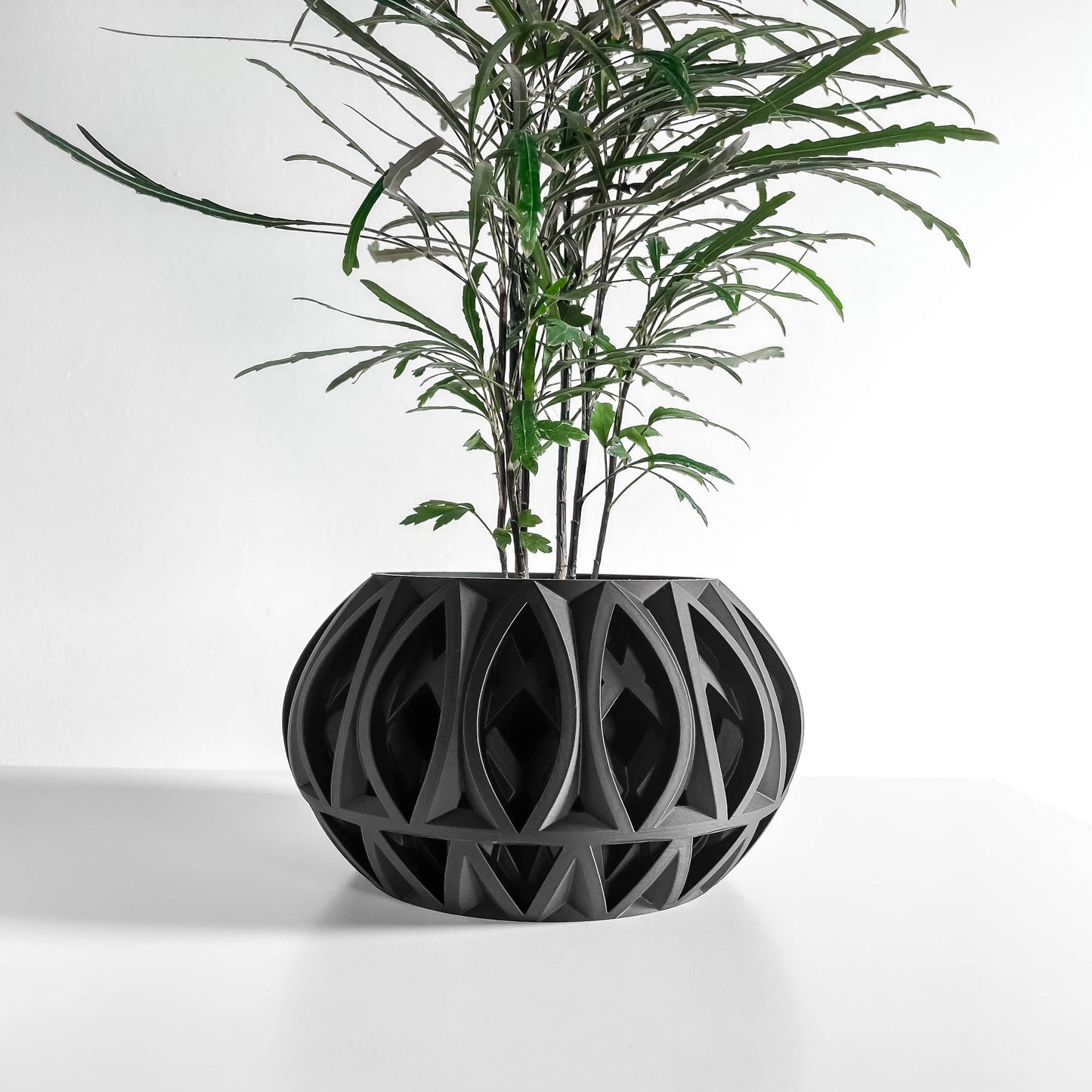 Geometric Planter Pot, Succulent Holder, Desktop Plant Vessel, Modern Accent Piece, Unique Faceted Decor