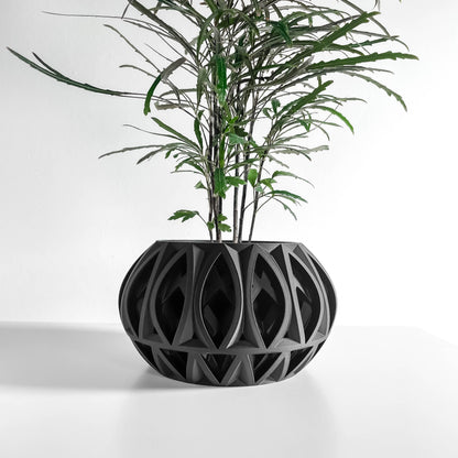 Geometric Planter Pot, Succulent Holder, Desktop Plant Vessel, Modern Accent Piece, Unique Faceted Decor