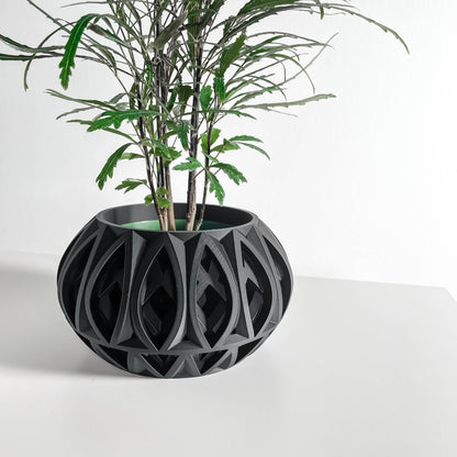 Geometric Planter Pot, Succulent Holder, Desktop Plant Vessel, Modern Accent Piece, Unique Faceted Decor