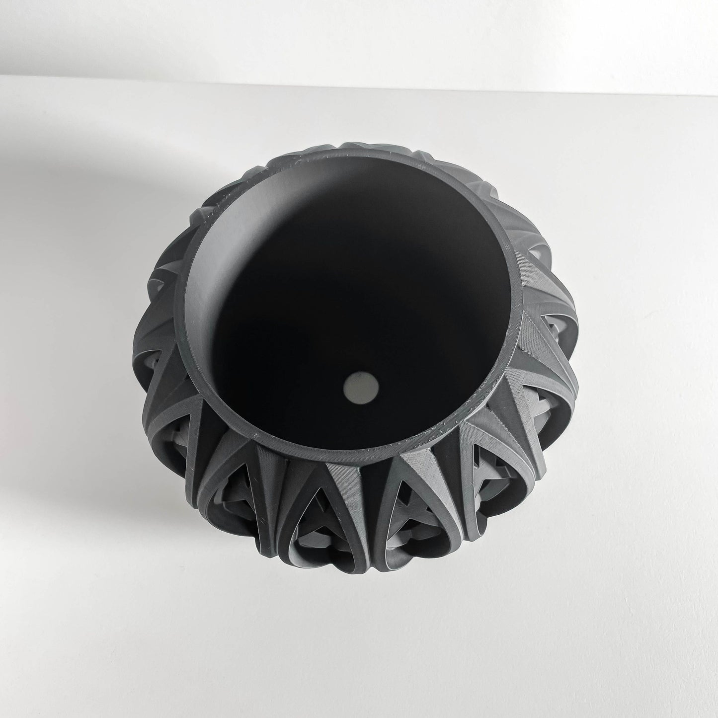 Geometric Planter Pot, Succulent Holder, Desktop Plant Vessel, Modern Accent Piece, Unique Faceted Decor