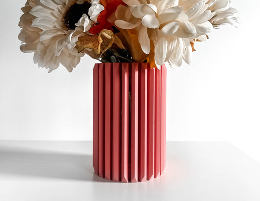 Modern Vase, Tabletop Decor, Flower Holder, Nordic Accent, Minimalist Centerpiece