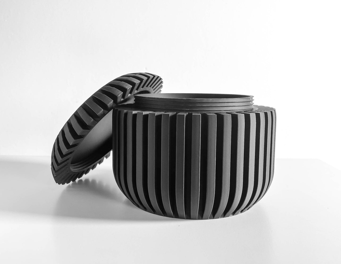 Slatted Storage Box, Stackable Organizer, Pantry Desktop Kitchen Container, Essentials, Crafts or Tea Bags