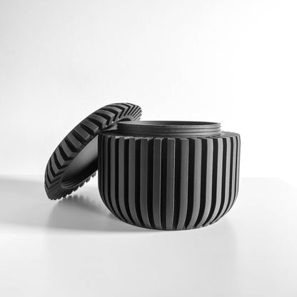 Slatted Storage Box, Stackable Organizer, Pantry Desktop Kitchen Container, Essentials, Crafts or Tea Bags