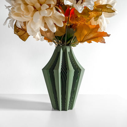 Tabletop Vase, Geometric Vessel, Contemporary Flower Holder, Mantel Accent, Sculptural