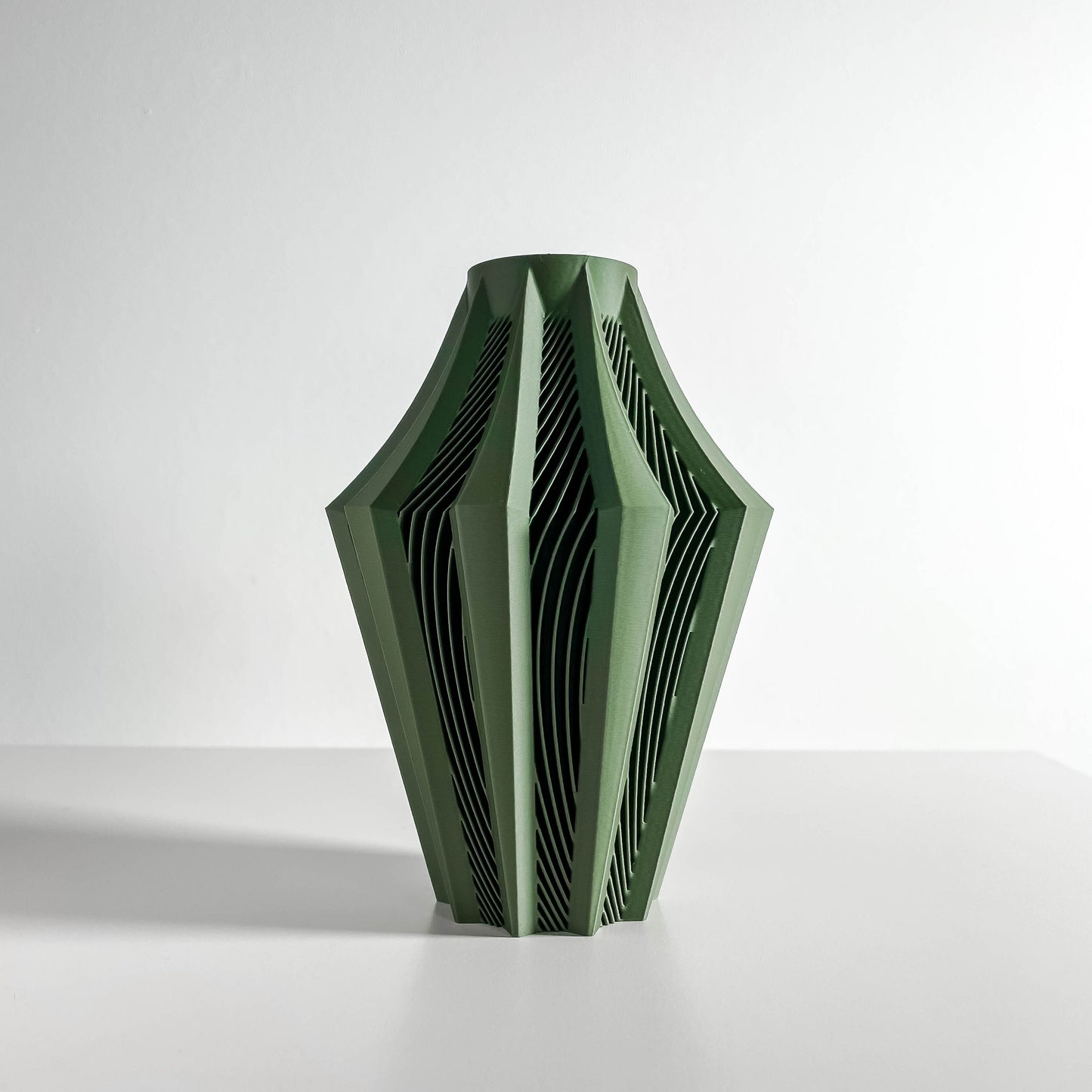 Tabletop Vase, Geometric Vessel, Contemporary Flower Holder, Mantel Accent, Sculptural